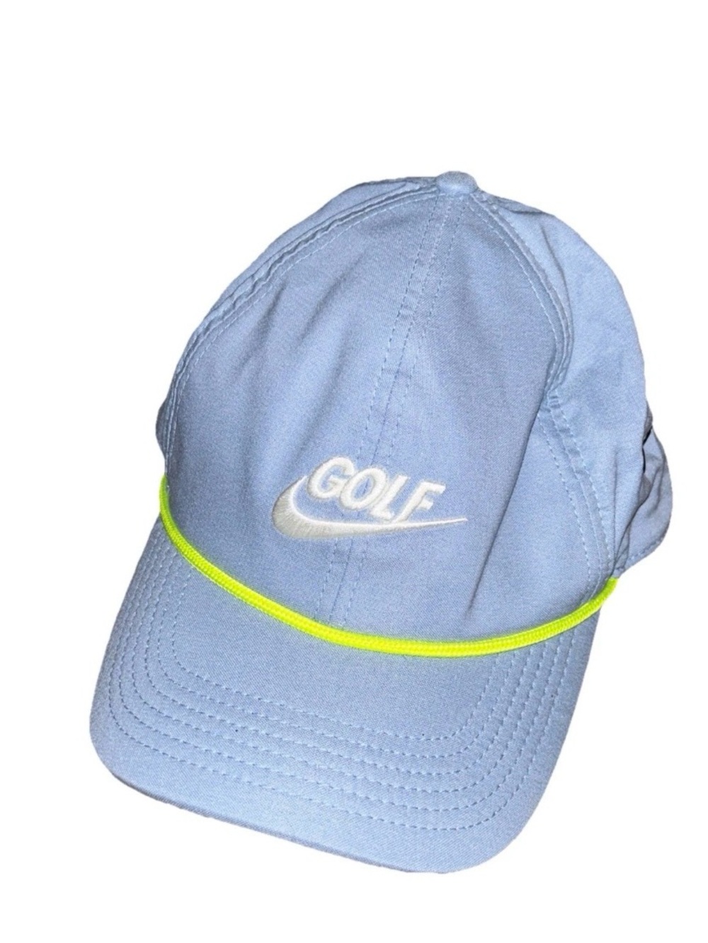 Nike Golf Hat Classic 99 Adjustable Dri-Fit One Size Rope Blue White Barely Used
